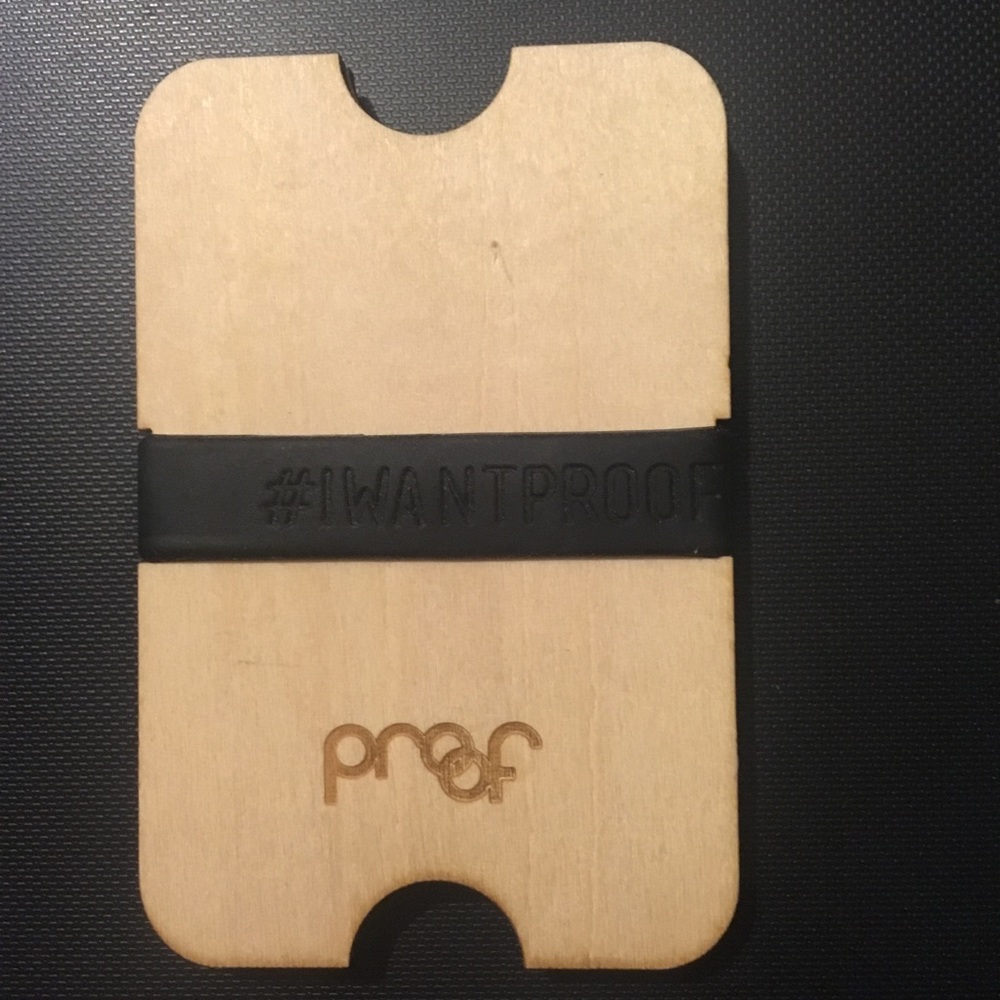 Wooden slab wallet. It floats! - Picture 4 of 6